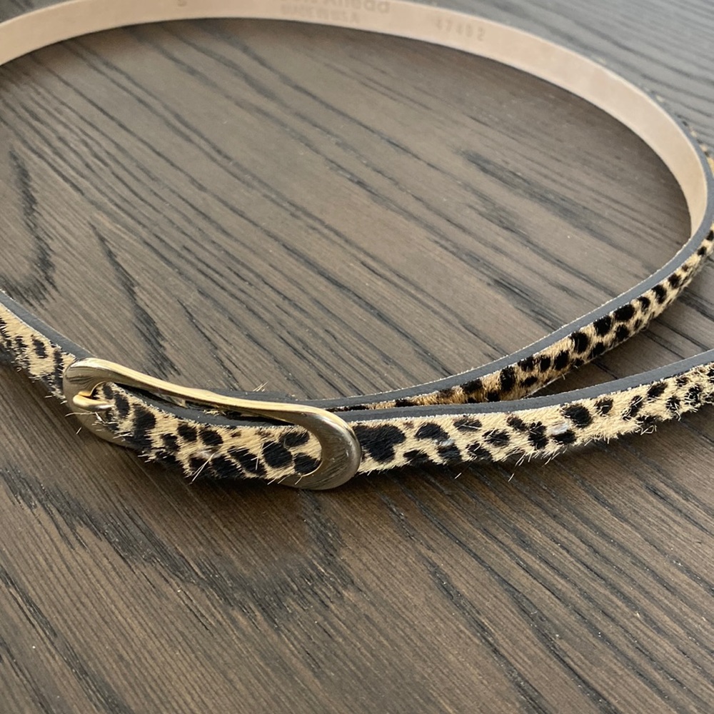Streets Ahead-  Hair-on-hide Leopard Print Belt